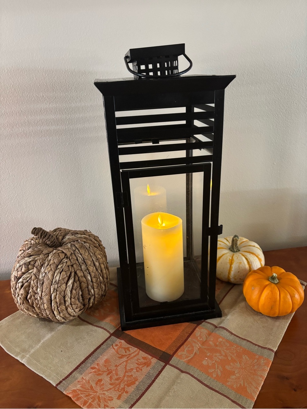 Large Black Decorative Lantern